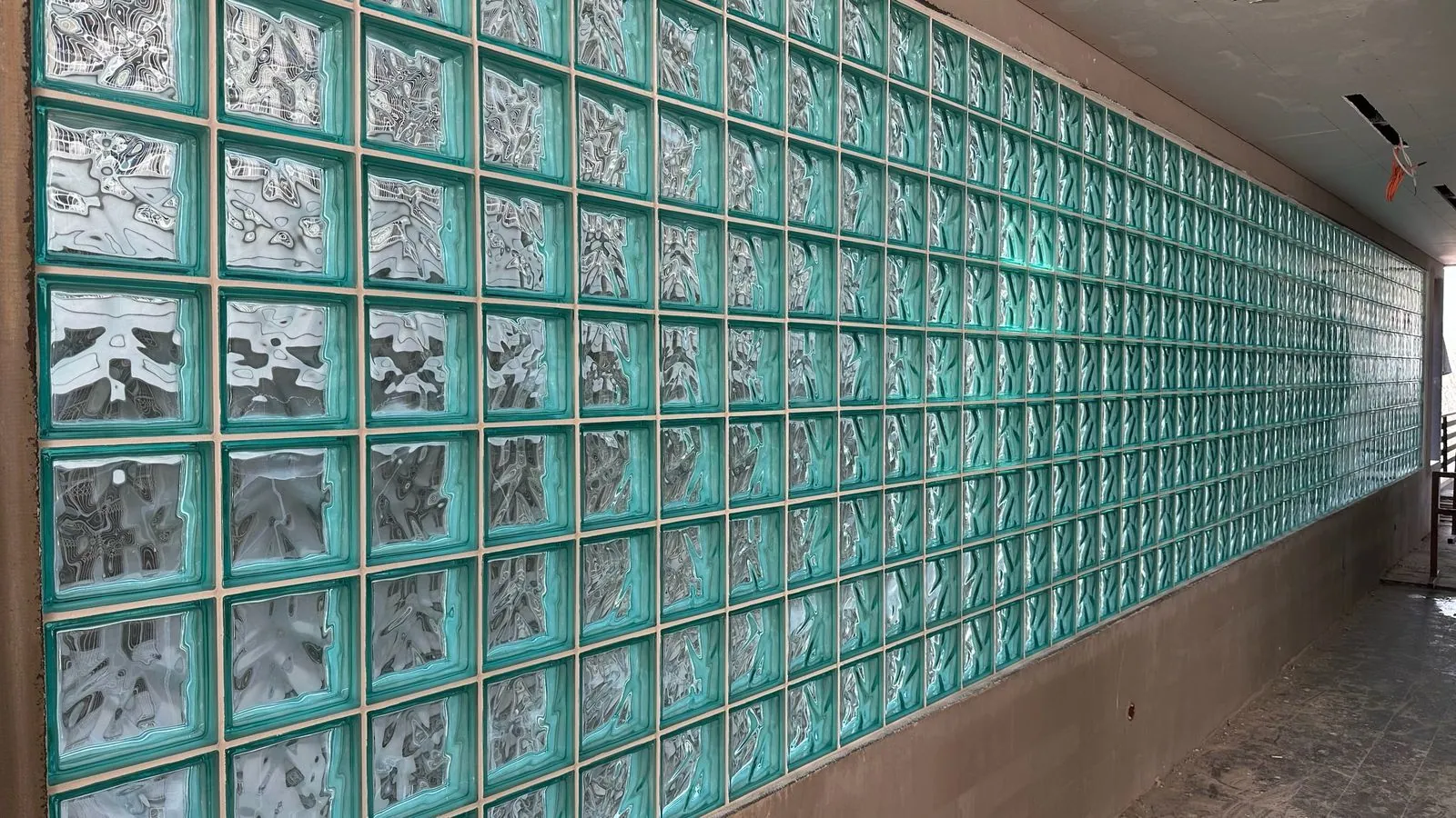Cam tuğla, renkli cam tuğla ve cam parke uygulama galerisi